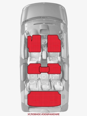 ЭВА коврики «Queen Lux» комплект для Honda Elysion